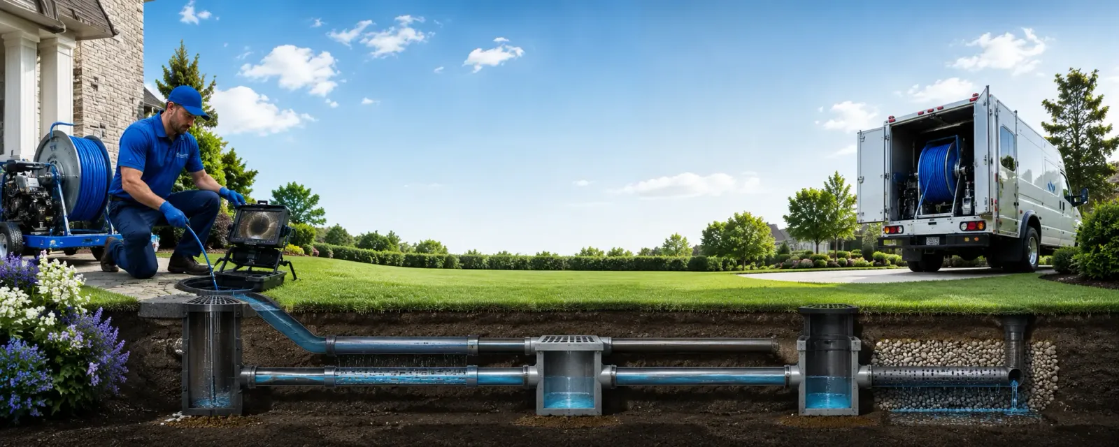 Outdoor drain cleaning information for Warners, NY